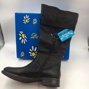 NIB DE BLOSSOM Women/'s Round Toe Zip Up Riding Boots PITA-17 Cognac